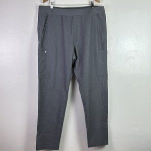 Figs Axim Cargo Scrub Pant Graphite Gray Pockets Stretch